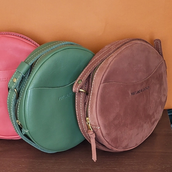 EUC Mauve Large Circle Bag Portland Leather Goods - Picture 2 of 4